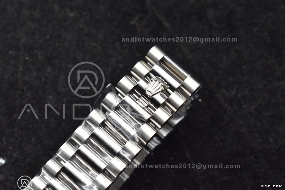 1:1 President Refined VR3255 Edition THBF (Gain 228239 Date Green Weight) Day Roman SS Dial Bracelet on Best 40 662 0323